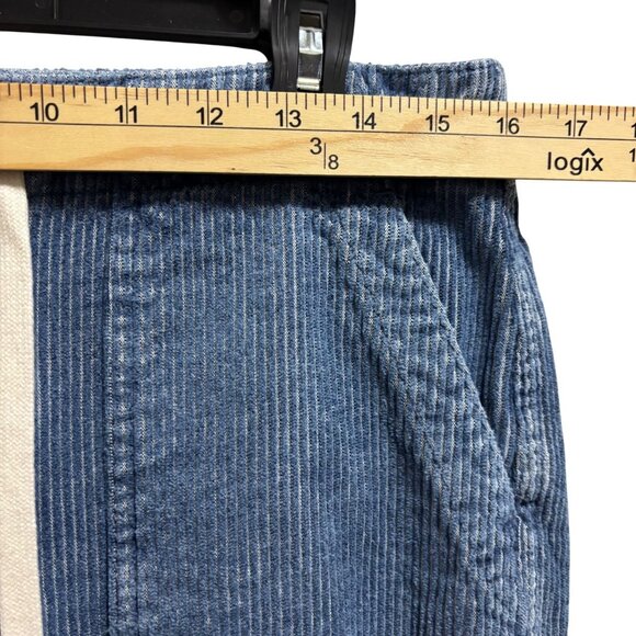 J.Crew Womens Tie waist camp pant in indigo dyed corduroy Size M - Picture 6 of 8